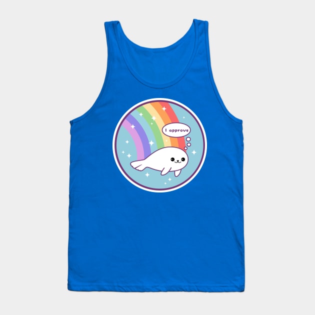 Rainbow Seal of Approval Tank Top by sugarhai